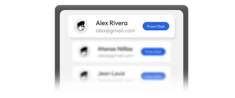 Lead capture interface